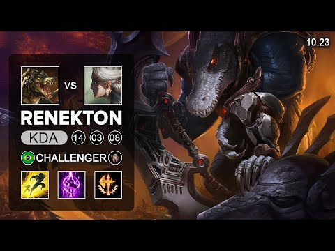 Renekton vs Camille Top - BR Challenger Patch 10.23