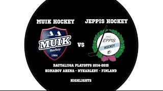 preview picture of video 'Muik Hockey - Jeppis Hockey : Highlights Playoffs : 07.03.2015'