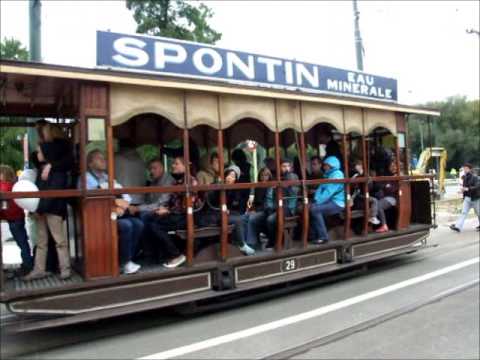 International vintage tram parade in Brussels/Bruxelles (2010) Straßenbahn - Villamosparádé