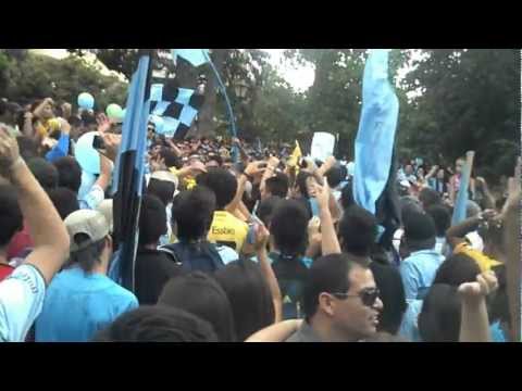 "Banderazo Celeste tragedia tome" Barra: Trinchera Celeste &bull; Club: O'Higgins