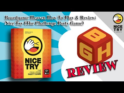 Boardgame Heaven How To Play & Review 153: Nice Try (Nice Try Games)