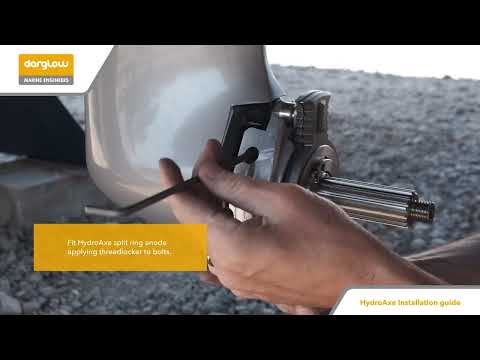 Fitting a HydroAxe Rope cutter to a Volvo Penta S130 and S150