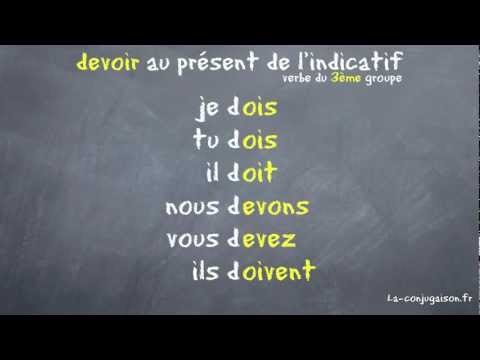 devoir au présent de l'indicatif - La-conjugaison.fr