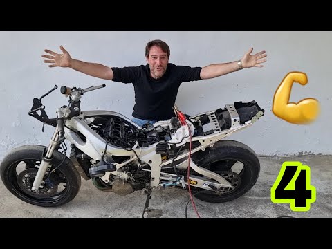 4 ARRANCARA YAMAHA R6 tetris moto parada años? ARRANCARA????⚡💥💪😊