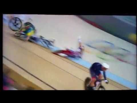 Olympics Mens Omnium Crash