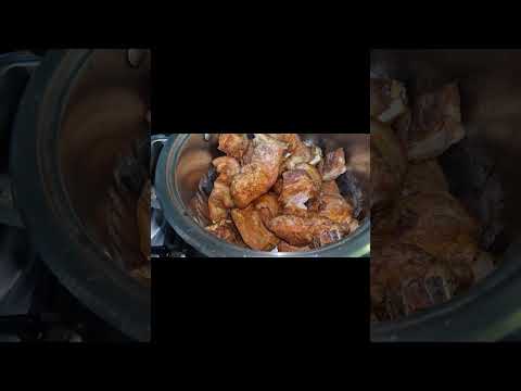 Como preparar unos ricos chicharrones de cerdo muy ricos #cocina #comidafacil #food #comida