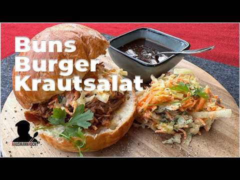 Pulled Pork Rezept – Low & Slow im Ofen, mit Buns & Krautsalat