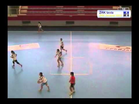 02.05.14. ŽRK Izola - ŽRK Berane 2003 1 poluvreme