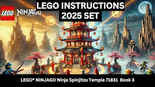 LEGO INSTRUCTIONS: Lego NINJAGO Ninja Spinjitzu Temple (71831) Build Book 3