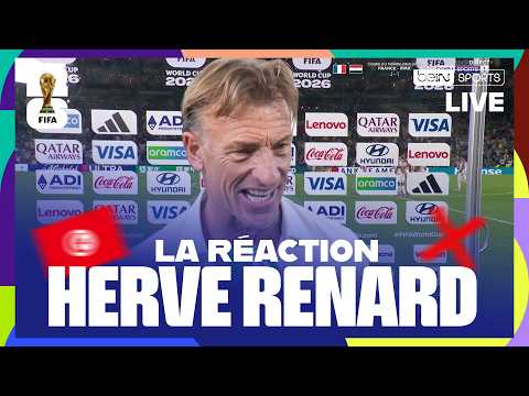 La RÉACTION d'HERVÉ RENARD après l'ÉLIMINATION de la TUNISIE !