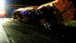 preview picture of video 'fuel tanker roll over in Chatham Ontario'