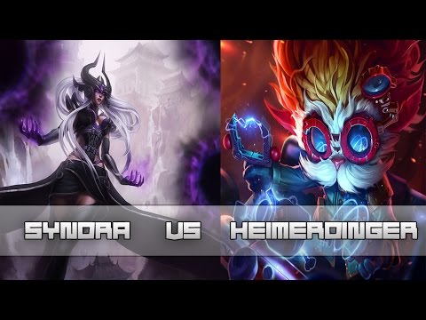 #2 |LOL| - League of legends - Syndra vs Heimerdinger PVP-Mid