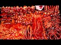 ASMR SPICY SEAFOOD OYSTER SPICY ENOKI MUSHROOM OCTOPUS SQUID CRAB CUTTLEFISH 해물찜 팽이버섯 