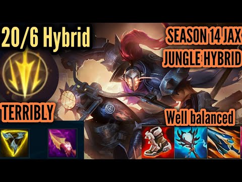How to Play New Hybrid Jax Jungle In Season 14 - League of legends