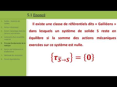 Statique: 3 Principe Fondamental de la Statique (PFS)