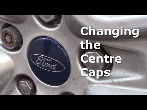 How to change the centre cap on an alloy wheel. Center. Ford focus Mk2