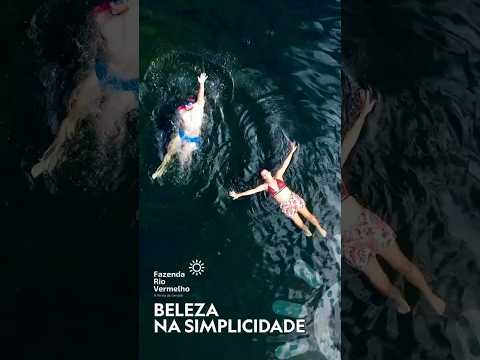Água cristalina e calmaria na Fazenda Rio Vermelho