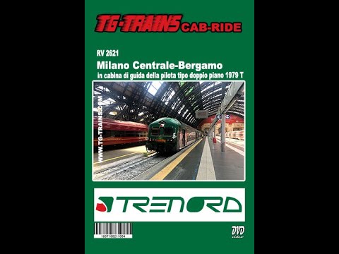 Milano C.le-Bergamo, RV 2621, in cabina della pilota doppio piano