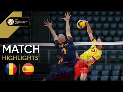 Highlights | Romania vs. Spain - CEV Volleyball European Golden League 2025 | Men