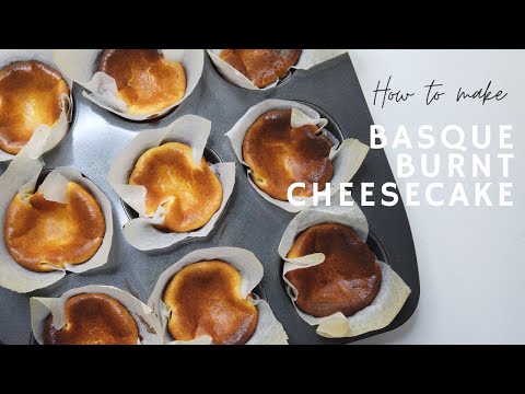 Basque Burnt Cheesecake Recipe | Easy Mini Cheesecake