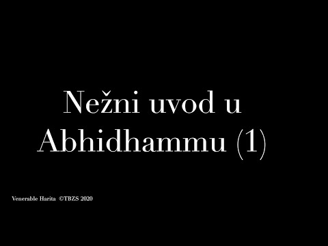 Nežni uvod u Abhidhammu 1
