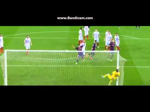 messi free kick vs sevilla 22/11/2014