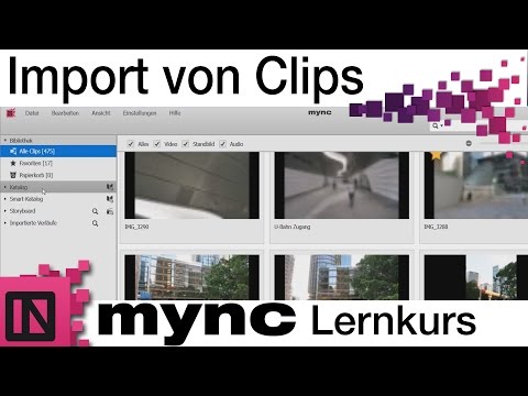 Mync Lernkurs - Import von Clips