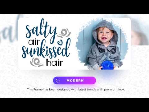 Baby Photo Editor App Frames video