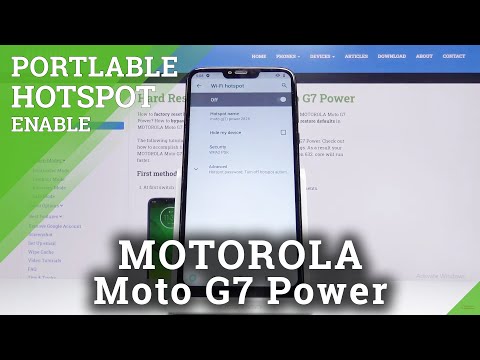 How to Activate Portable Hotspot in MOTOROLA Moto G7 Power – Find Hotspot Settings