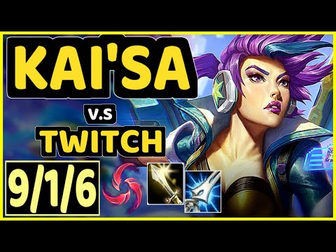 SHORTHOP (KAI'SA) vs TWITCH - PENTAKILL 9/1/6 KDA BOTTOM ADC GAMEPLAY - NA Ranked GRANDMASTER