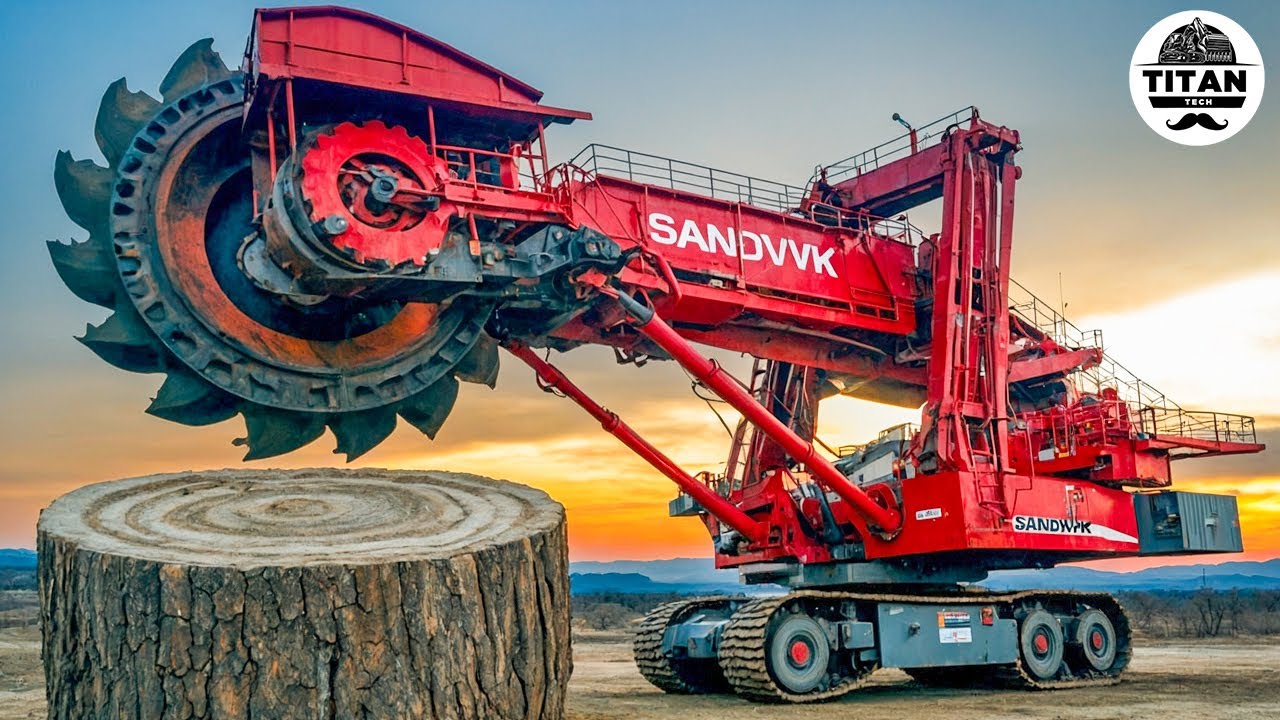 Extreme Dangerous Monster Stump Removal Excavator | Amazing Fastest Wood Chipper Machines #6