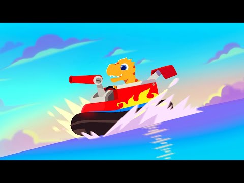 Dinosaur Patrol Boat: for kids Video
