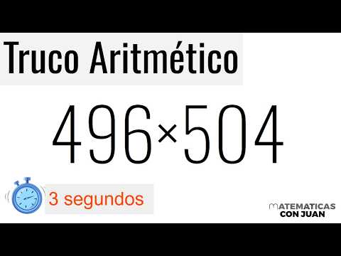 TRUCO PARA MULTIPLICAR NÚMEROS