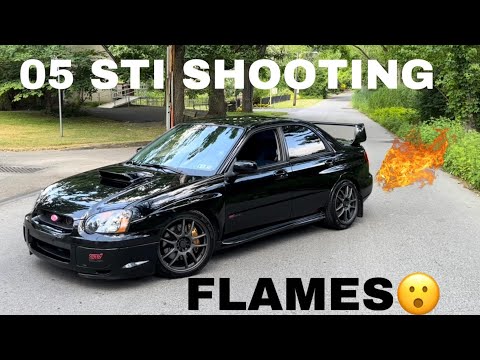 FLAME SHOOTING STI! (2005 Subaru WRX STI)