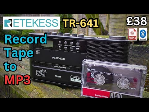 Retekess TR-641. A bang up to date Radio Cassette MP3 Recorder. #radio