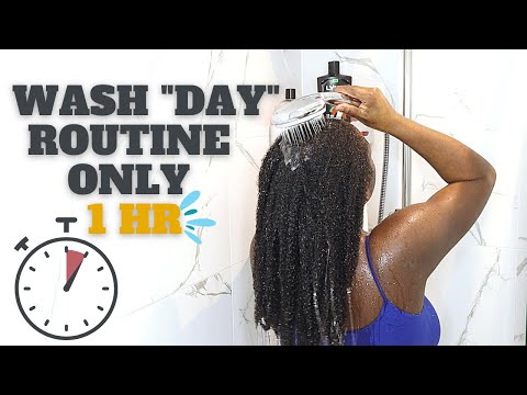 My wash routine only 1 hr - Natural hair wash day for busy mums