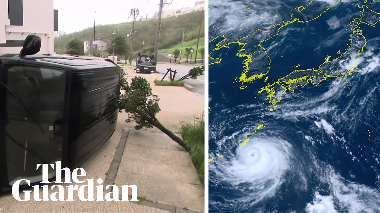 Where do typhoons hit Japan?