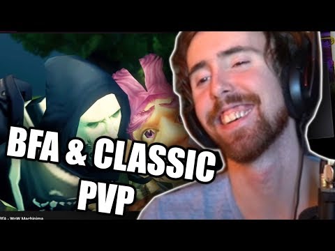 Asmongold Reactions "World PvP ! Classic VS BfA - WoW Machinima" by Captain Grim