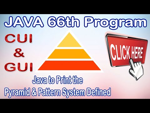 Java 66th Programjava To Print The Pyramid Pattern System Defined