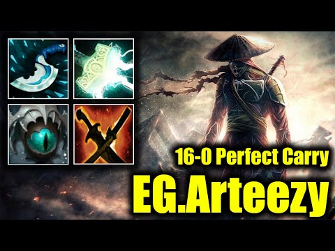 🔥 PERFECT CARRY - EG.Arteezy - Juggernaut - 16-0 - DOTA 2 PRO GAME HIGHLIGHTS