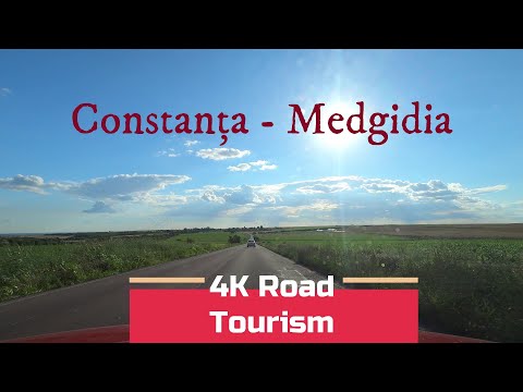 Driving Romania: DN2A & DJ228 Constanța - Medgidia - 4k scenic drive through Dobrogea + city drive