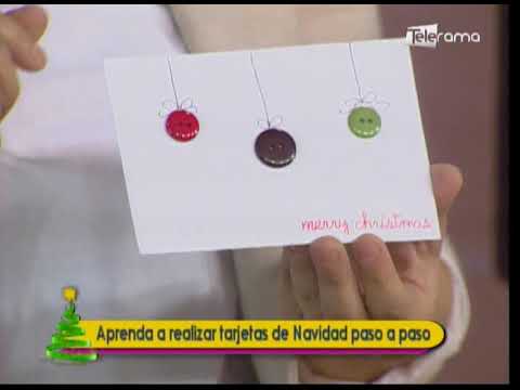 Aprenda a realizar tarjetas de navidad paso a paso