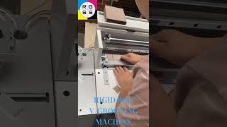 Rigid Box VGrooving Machine #rigidboxmachine #rigidboxmakingmachine #boxes #sweetbox #grooving
