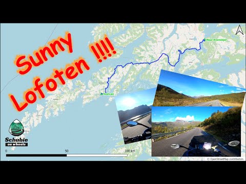 2021 - Norway Motorcycle Trip Part 6 - The SUNNY Lofoten, first day! (4k)