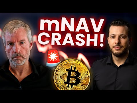 STRATEGY-Aktie bricht ein! 📉⁣ FIRMENWERT fällt unter BITCOIN-Bilanz! 😳