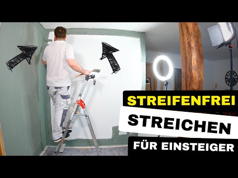 Wände streifenfrei farbig streichen