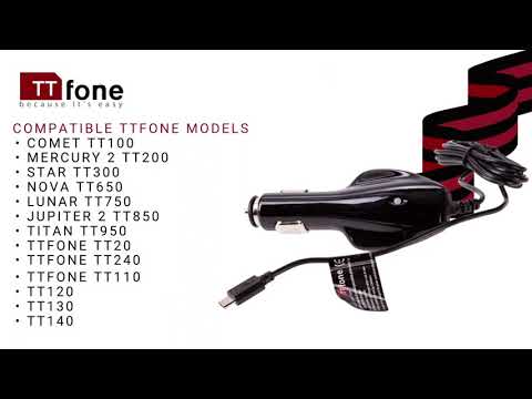 TTfone Mobile Phones Mains Car Charger
