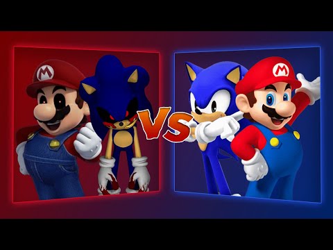 MUGEN Battle - Mario.EXE/Sonic.EXE vs Mario/Sonic