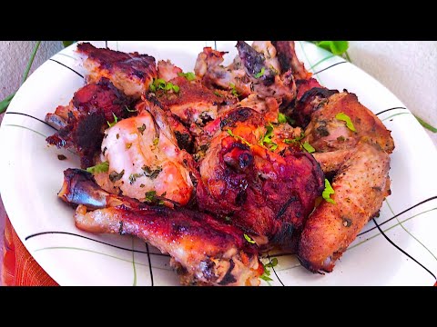 Poulet grillé à l'ail, au beurre et au persil