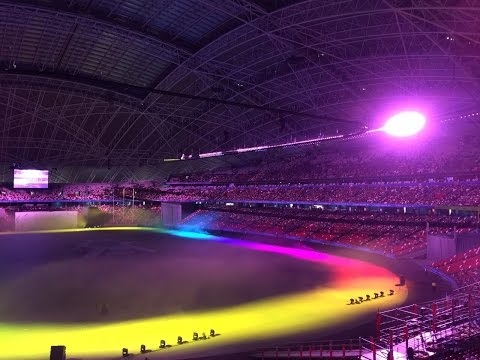 Pre-show SEA Games Opening Ceremony rehearsal
